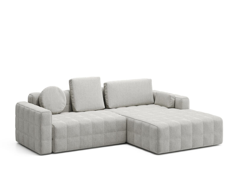 3-х местный нераскладной диван с кушеткой BLOK 2440 мм