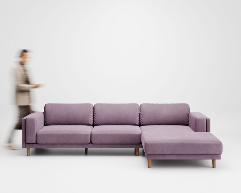 4-х местный нераскладной диван с кушеткой NORUM 2990 мм