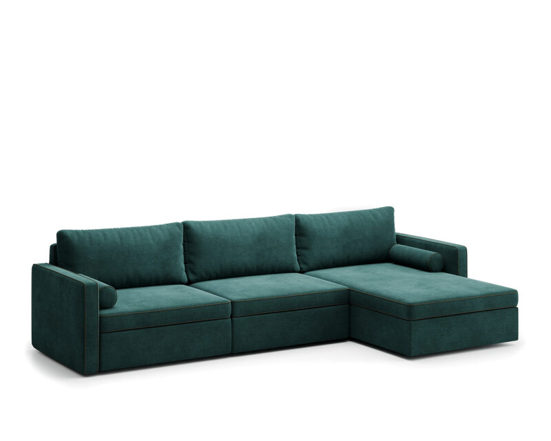5-и местный нераскладной диван с кушеткой MORENO 3300 мм